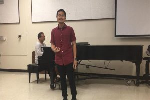 Singing for my convocation class
